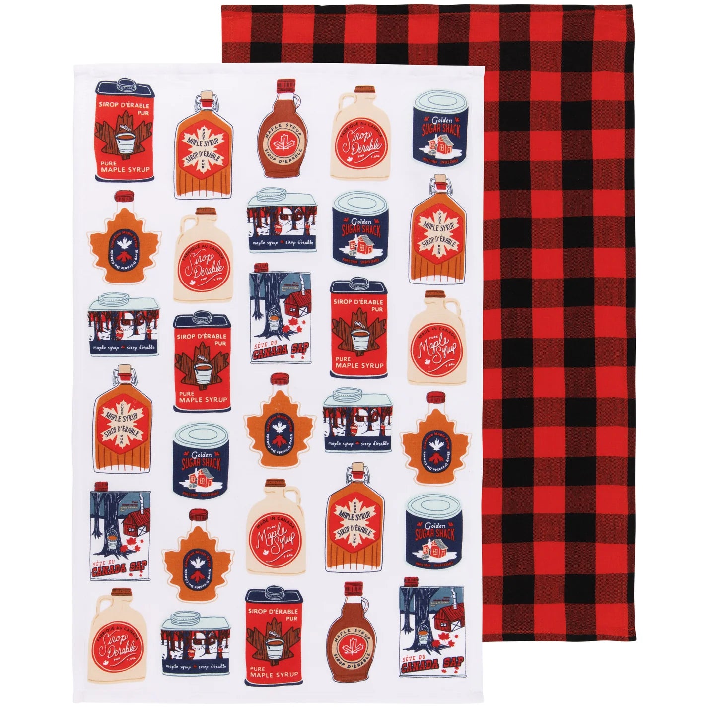 Maple Syrup Dishtowels Set of 2