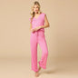Dream Ruffle V-neck with Cropped Pant Style 2200-0