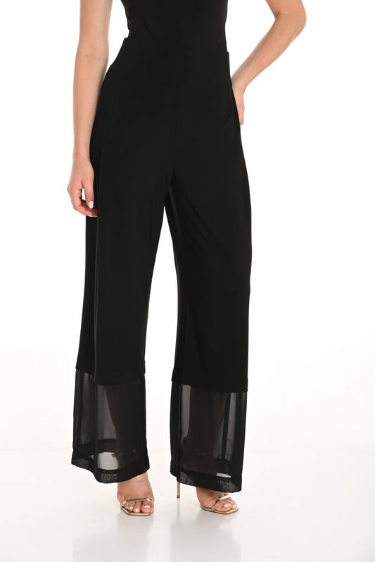 Full-length Sheer Hem Trousers Style 251048