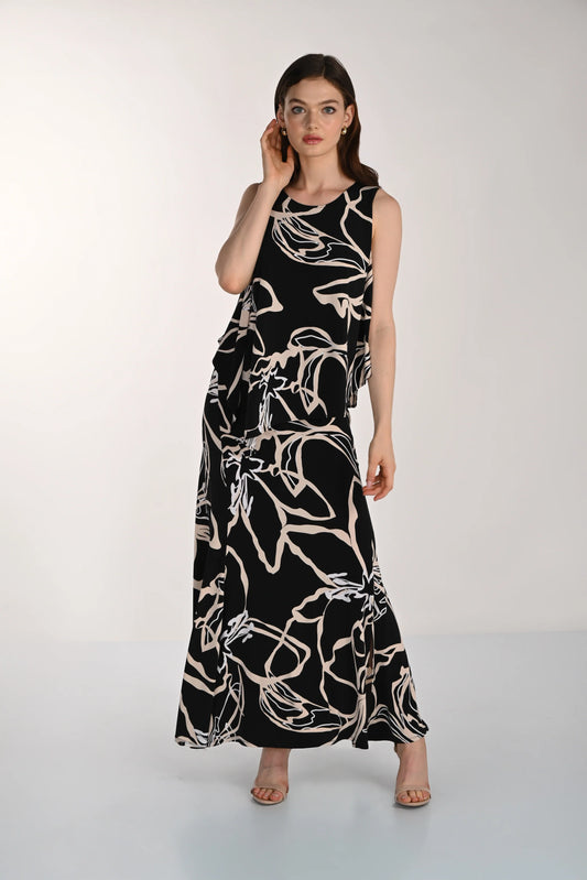 Sleeveless Knit Dress Abstract Frank Lyman 261227