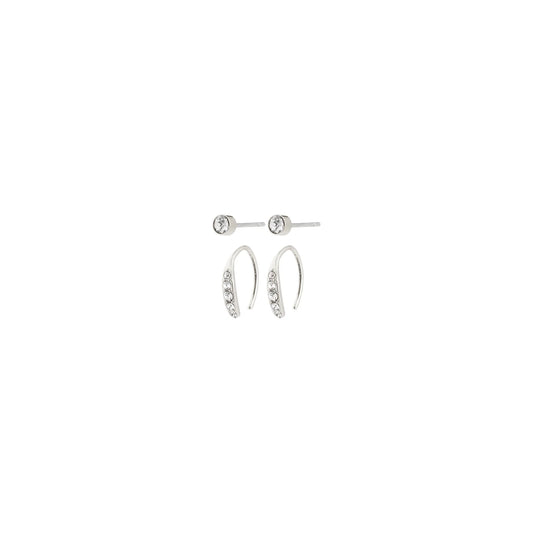 Gionni Earring 2 in 1 silver