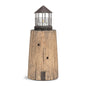 Wide lighthouse w/ tealight