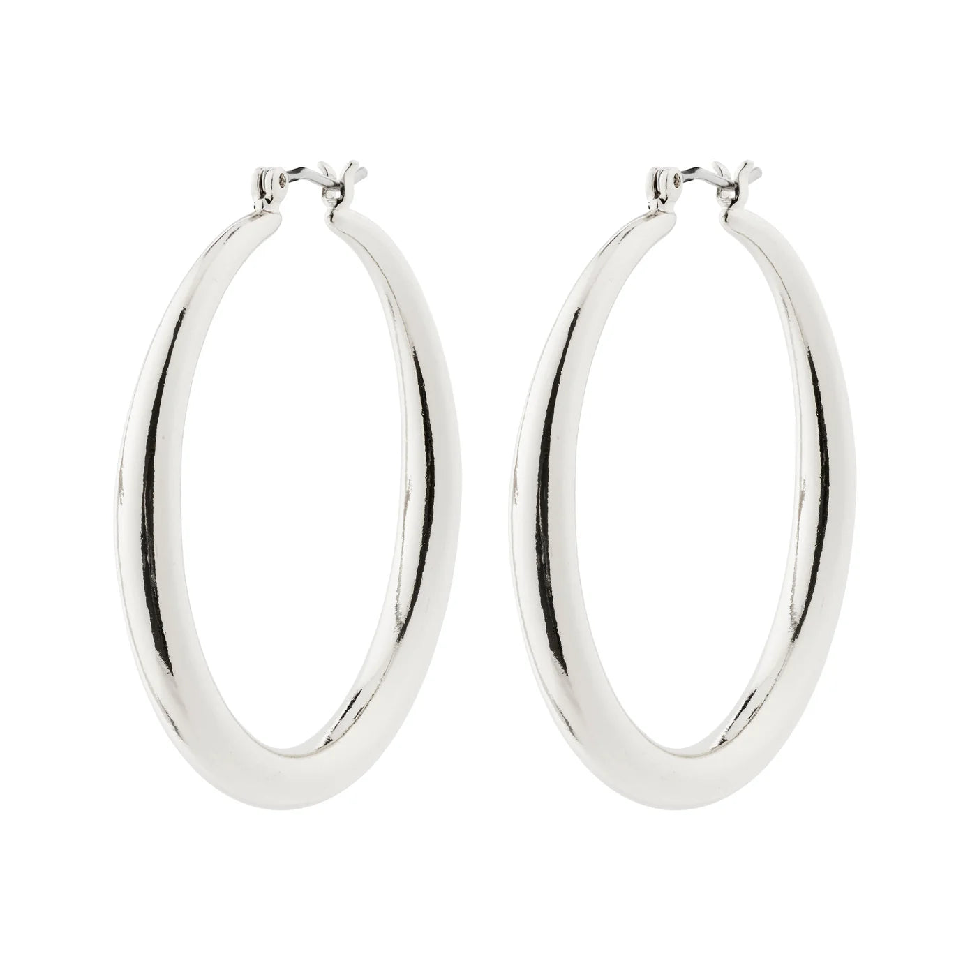 PRIYA recycled hoop earrings silver-plated