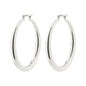 PRIYA recycled hoop earrings silver-plated