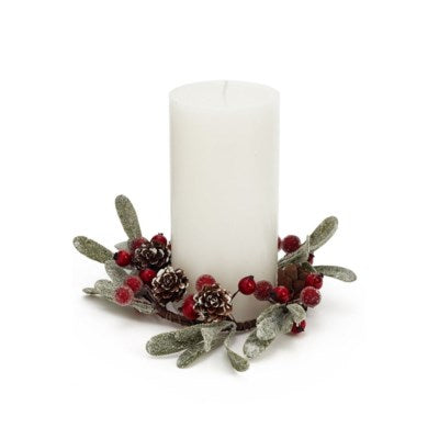Candle Ring Berry Red and Green 3190801