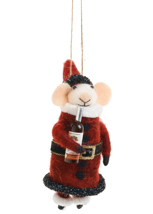 ORNAMENT MICE/BOTTLE