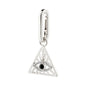 CHARM recycled triangle pendant, silver-plated