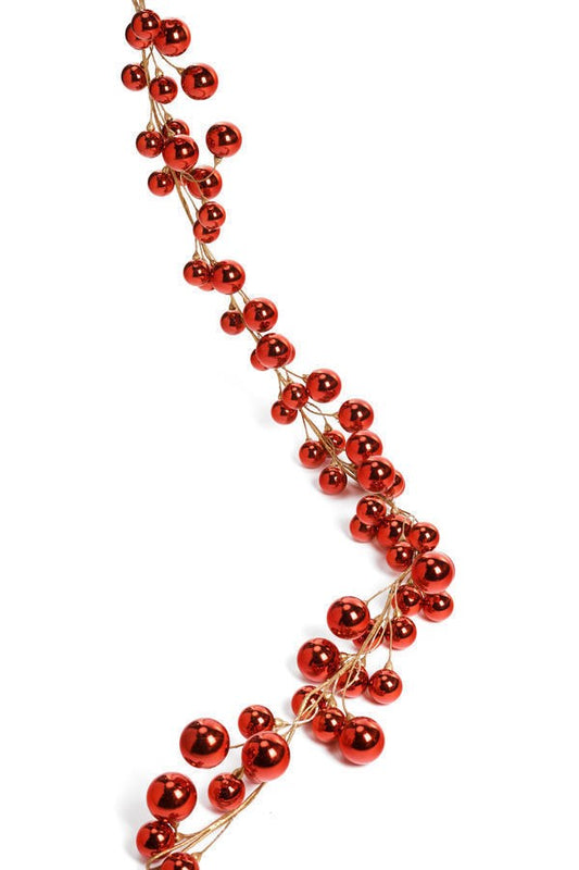 BALL GARLAND 6' - RED