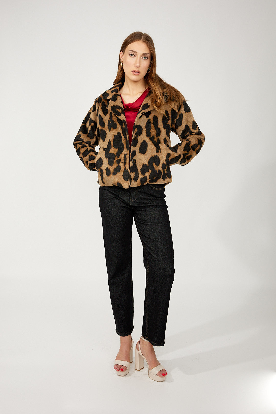 Animal Print Casual Jacket Style 254930