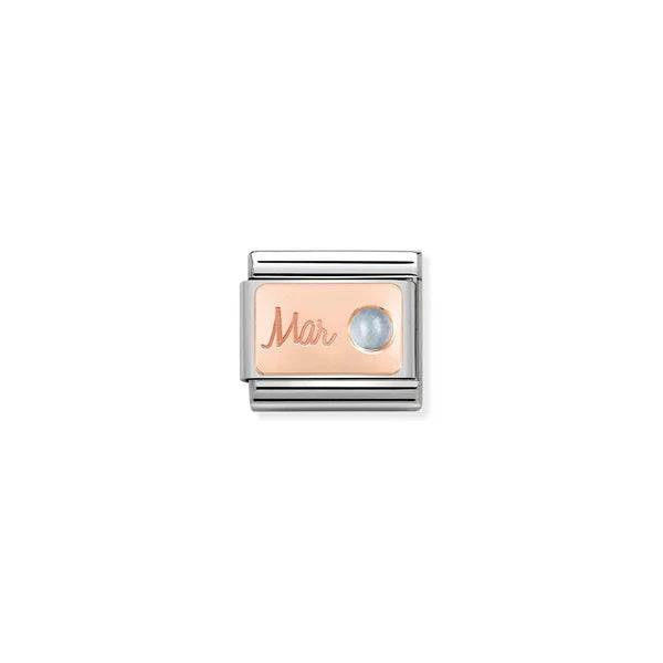 Nomination Italy Composable Birthstone in rose gold