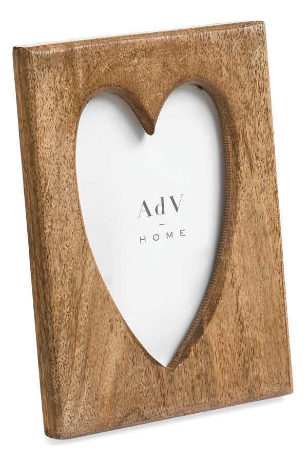 HEART SHAPE MANGO WOOD Picture Frame