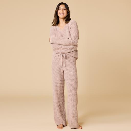 Waffle Marshmallow V-Neck