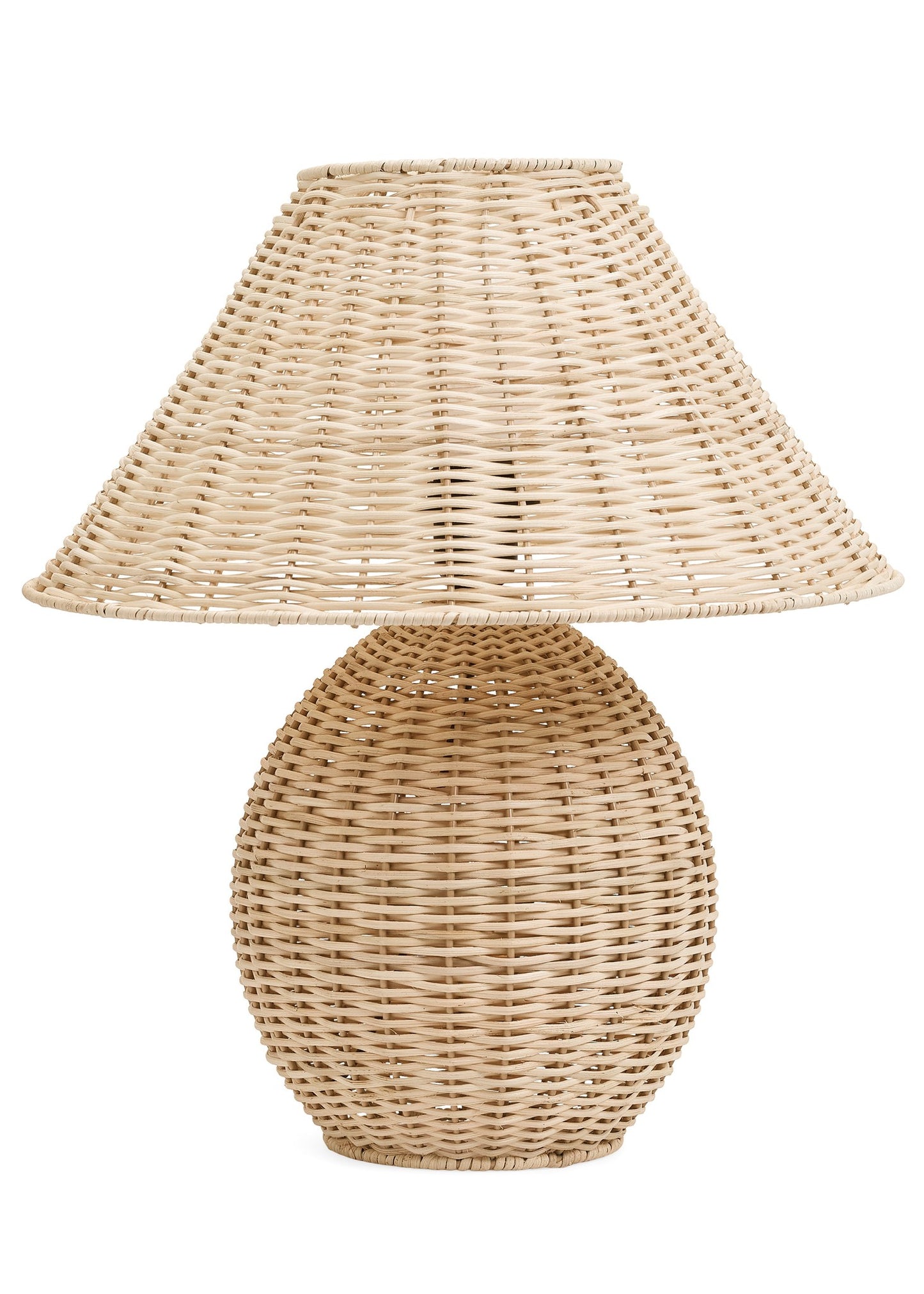 TABLE LAMP RATTAN NATURAL