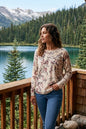 Long Sleeve Crew Neck Printed On Reverse Sweater C2010P/261B POETRY