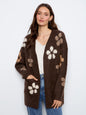Flower Boucle Long Cardigan C2029-694C