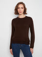 CHARLIE B C2051 FRINGE SWEATER C2051-720C
