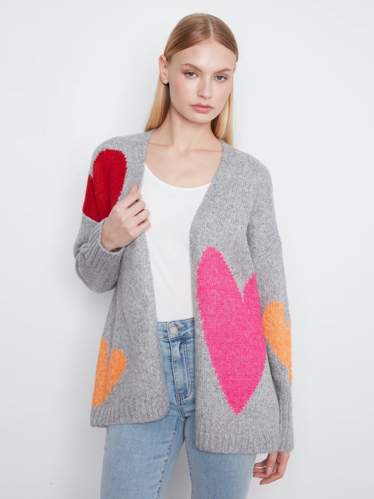 Heart Placement Cardigan C2168-813C