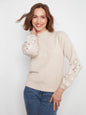Mock Neck Sweater With Embroidery C2689ER-736A