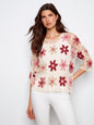 Crochet Sweater Floral C2808R/267C