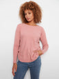 Charlie B Long Sleeve Drop Shoulder Boat Neck Sweater with Side Button C2871R