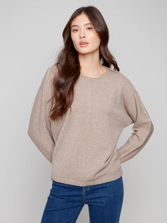 CHARLIE B C2878 DOLMAN SLEEVE SWEATER