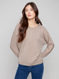 CHARLIE B C2878 DOLMAN SLEEVE SWEATER