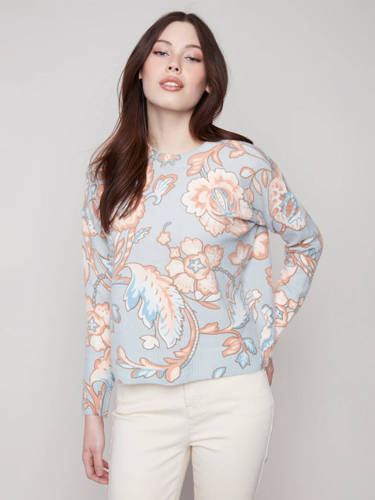 C2906 Knit Crew Sweater Baroque