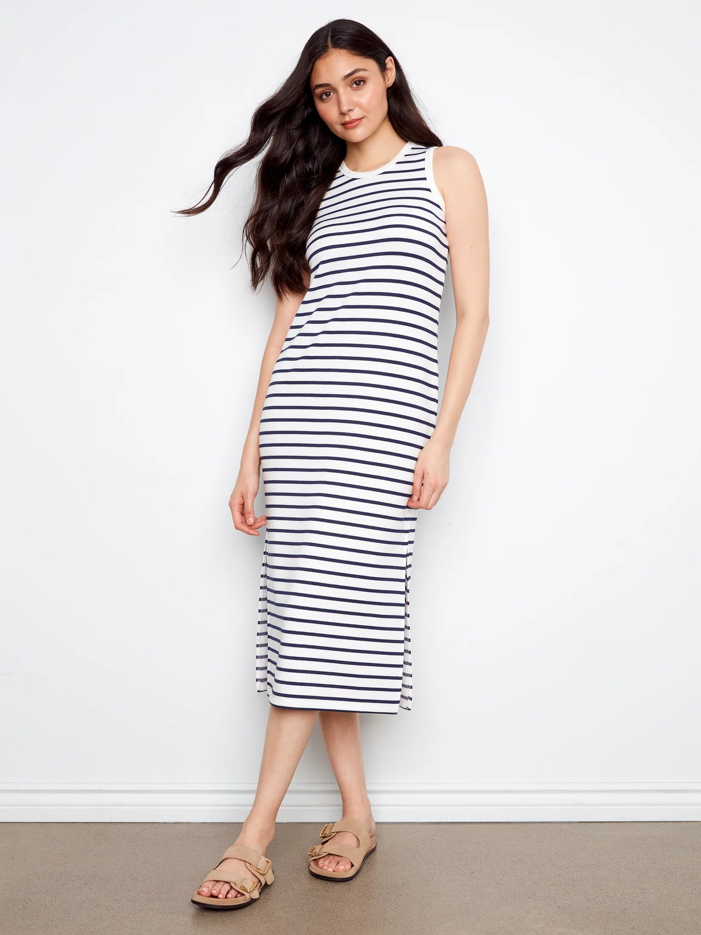 Scuba Striped Dress C3246/571C