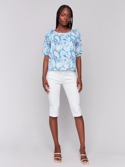 Off The Shoulder Cotton Blouse