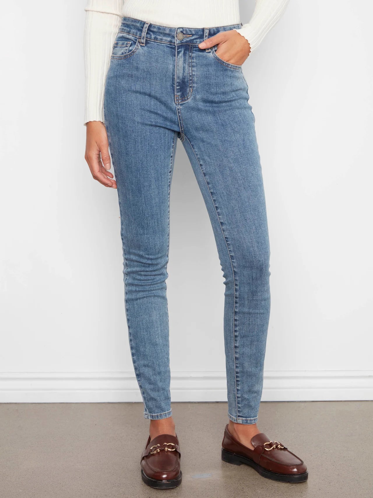 Carine Skinny Jeans C5370J-431A - Medium Blue