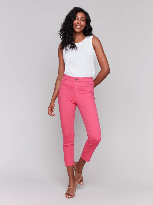 Twill slim pant