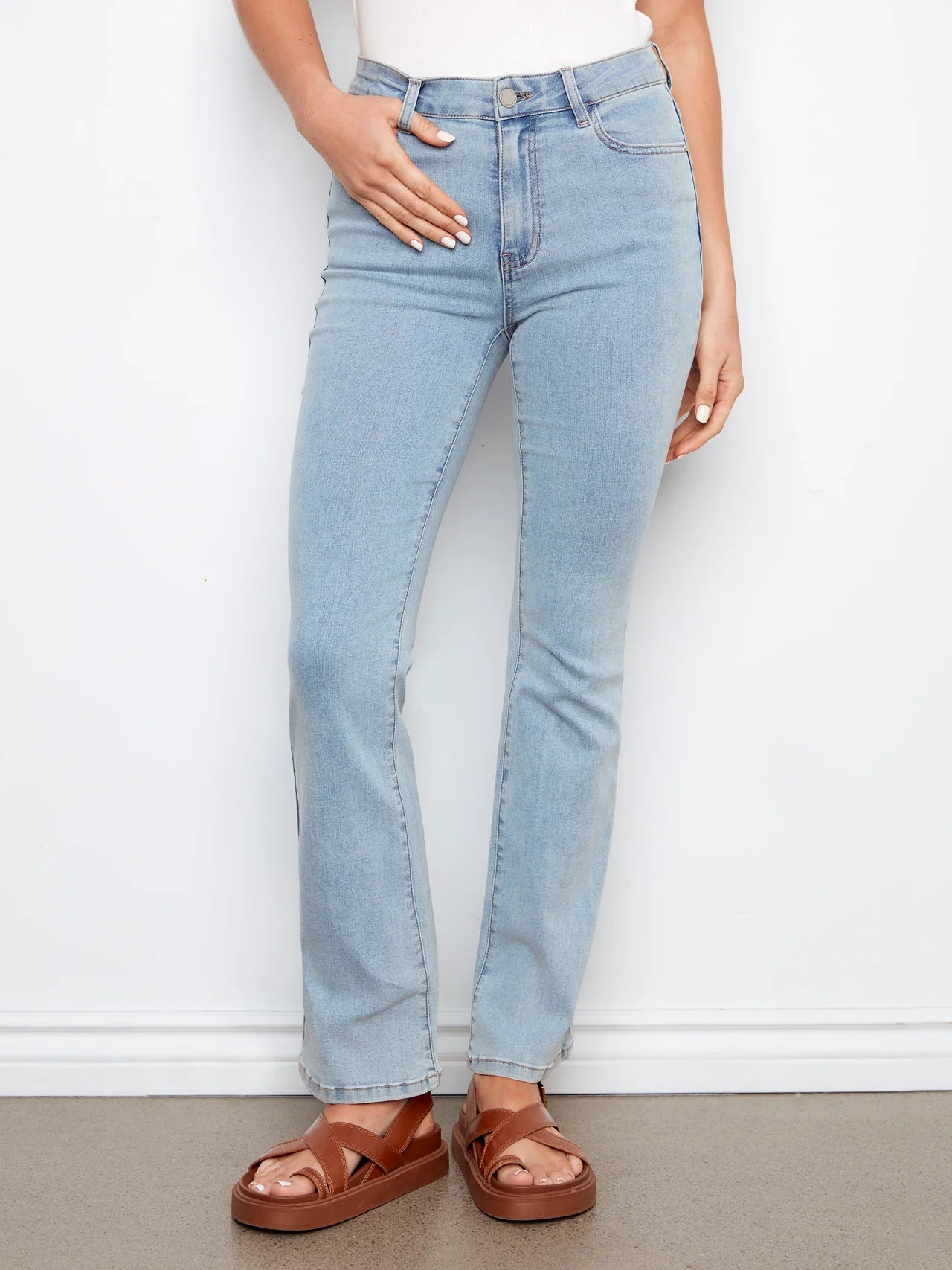 Celine Flare Leg Jeans - Light Blue C5629J/431A