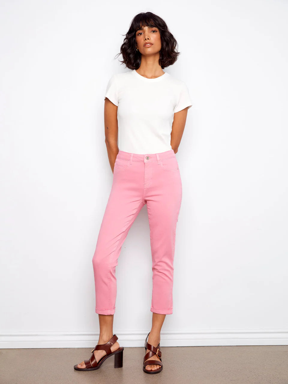 Twill Slim leg pant Candy  C5770/626C
