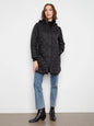 Puffer With Sweater Rib & Removable Hood C6430/135B