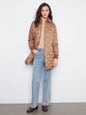 Puffer With Sweater Rib & Removable Hood C6430/135B TRUFFLE