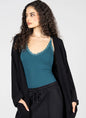Bamboo Lace Tank With Trim