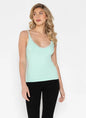 Bamboo Lace Tank With Trim