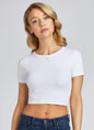 Bamboo Short Sleeve Crop Top CEBT1122