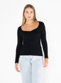 Bamboo L/S Sweetheart Top CERT1205