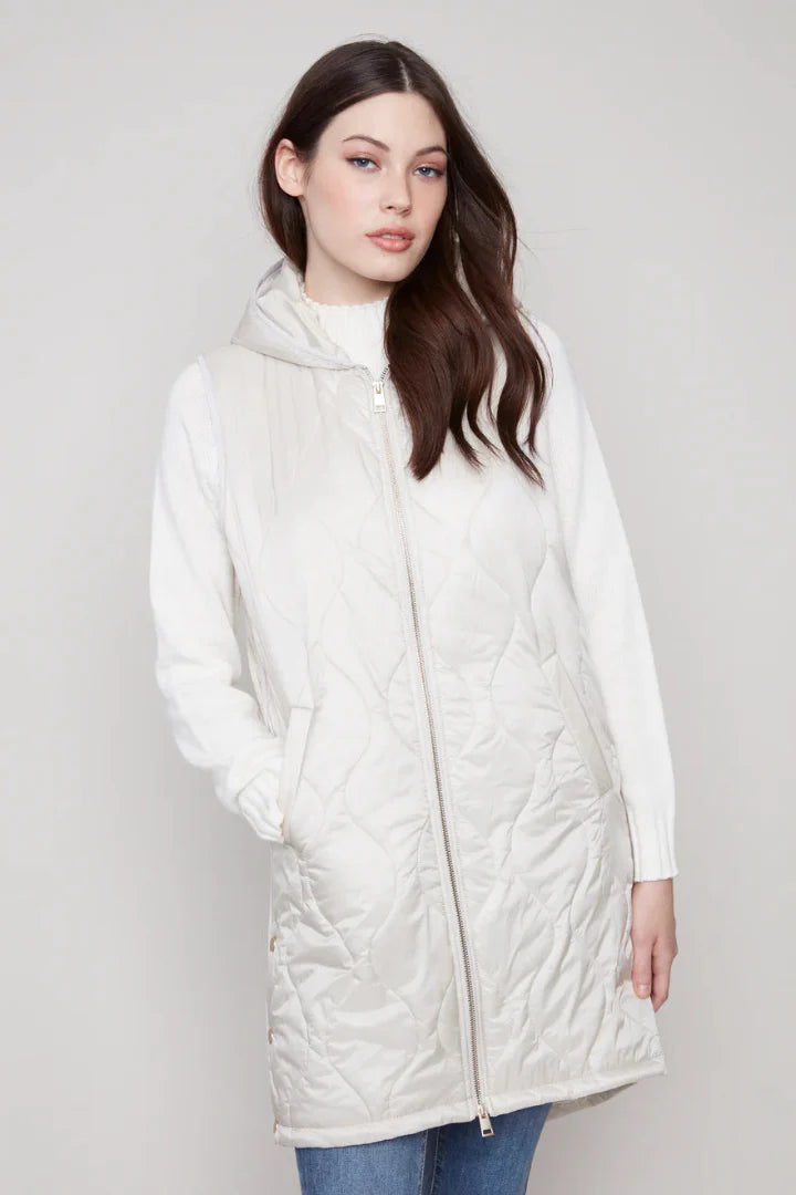 Charlie B Long Puffer Vest