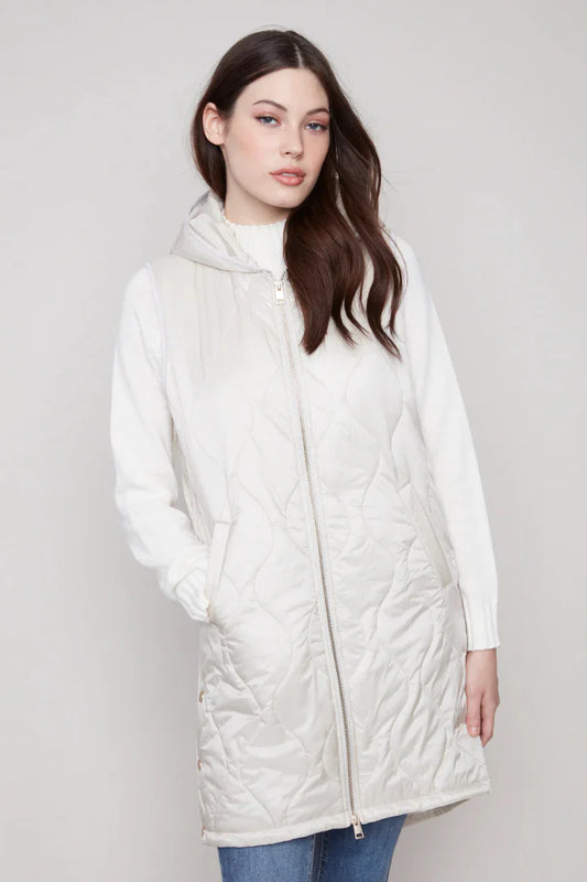Charlie B Long Puffer Vest
