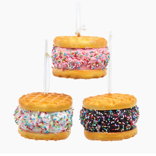 waffle ice cream sandwich orn