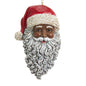 RESIN BLACK SANTA HEAD ORN