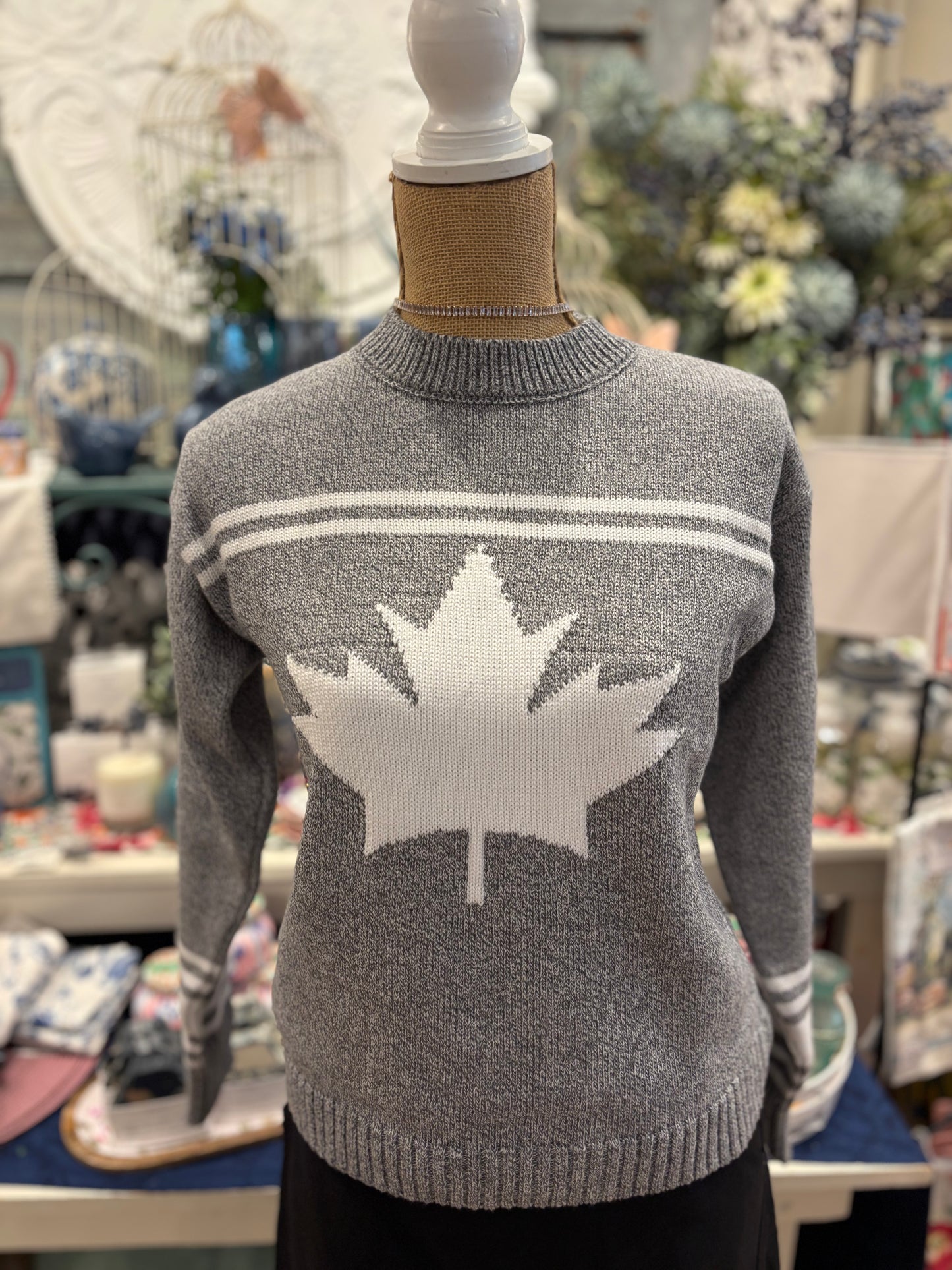 Grey True Maple Sweater