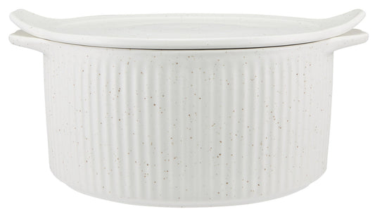 Round Casserole with Tray Lid Speckle 3L