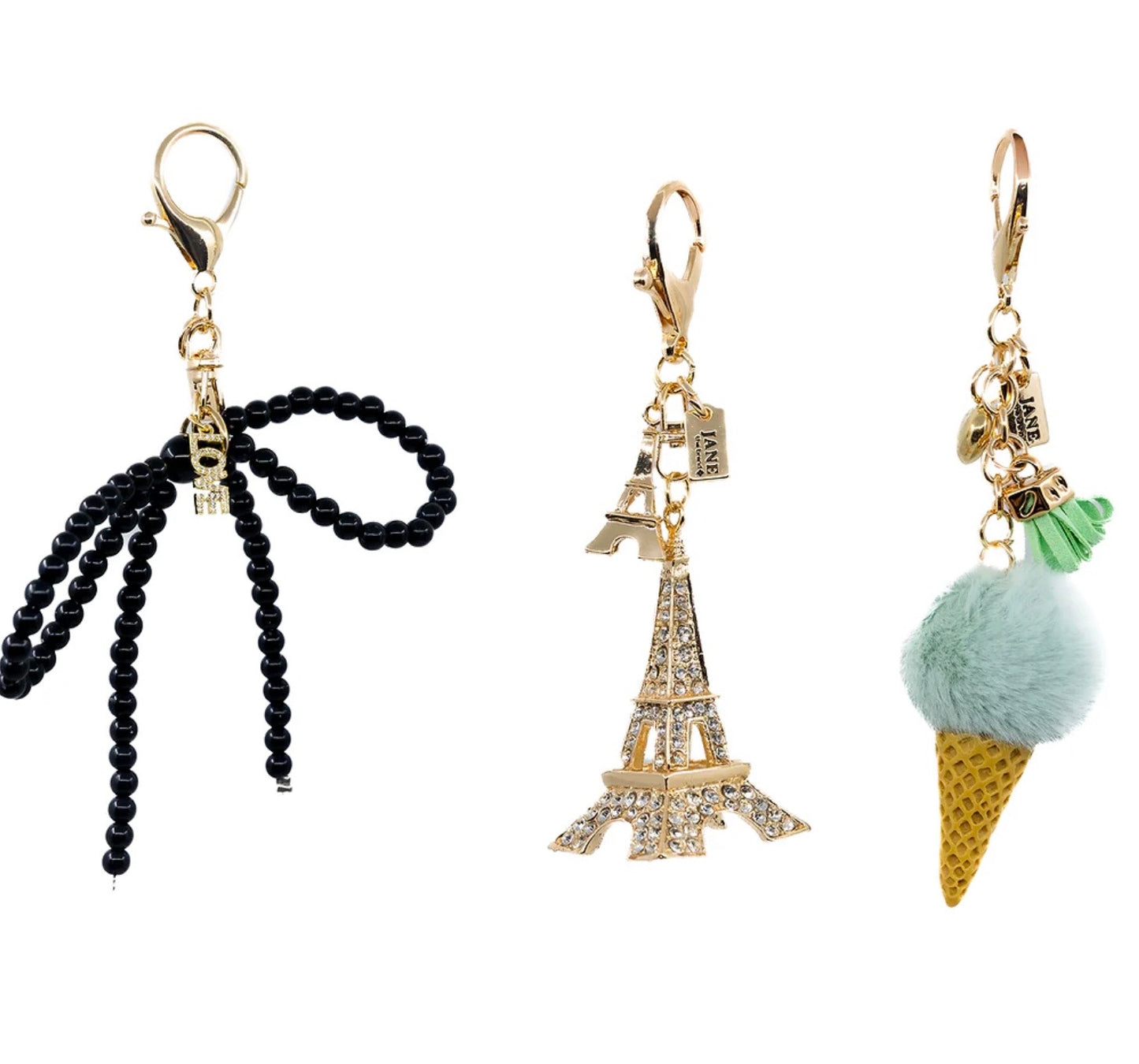 Triple Bag Charm Set- Jane The Brand