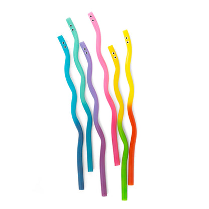 Wiggly Worm Color Changing Straws