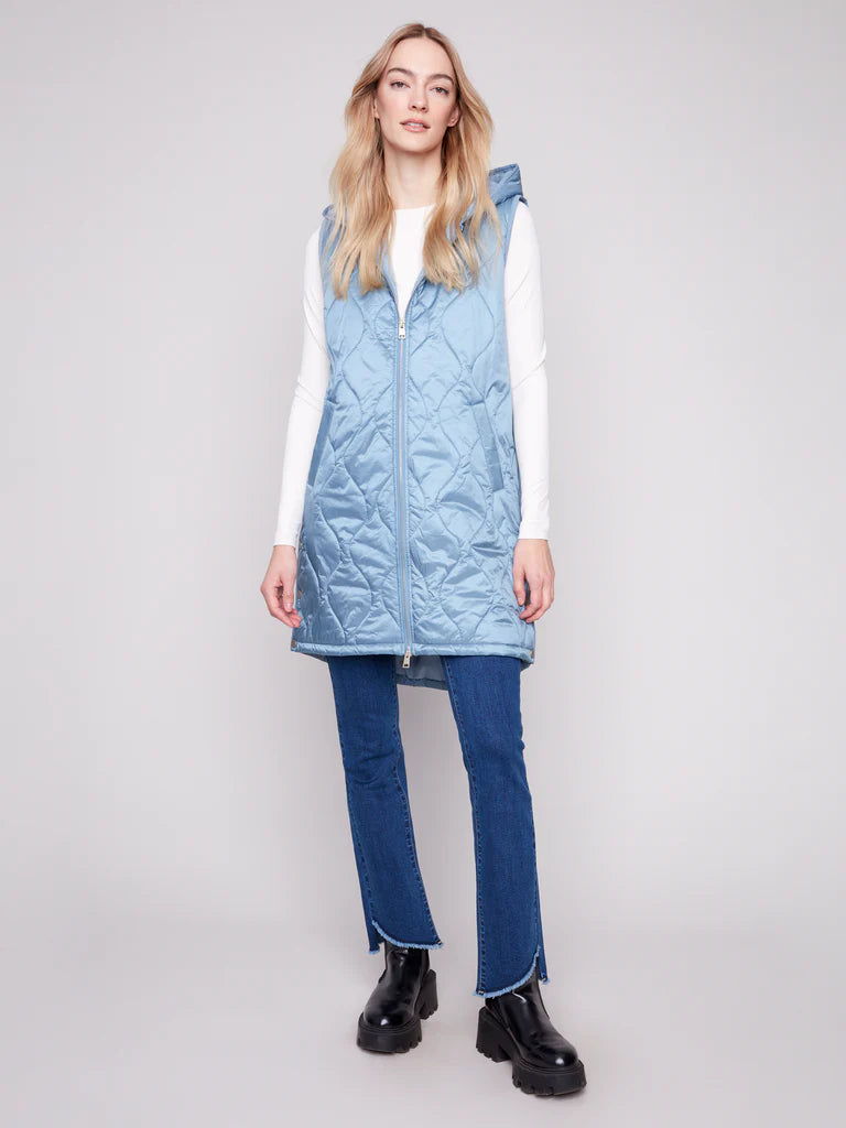 Charlie B Long Puffer Vest