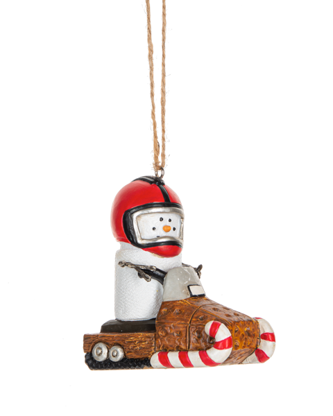 SMORES SNOWMOBILE ORNAMENT