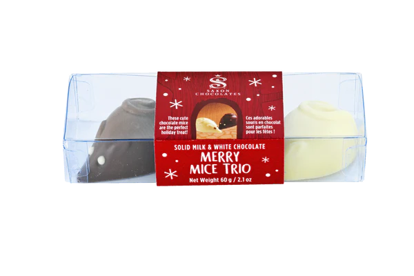 Chocolate Merry Mice Trio Box